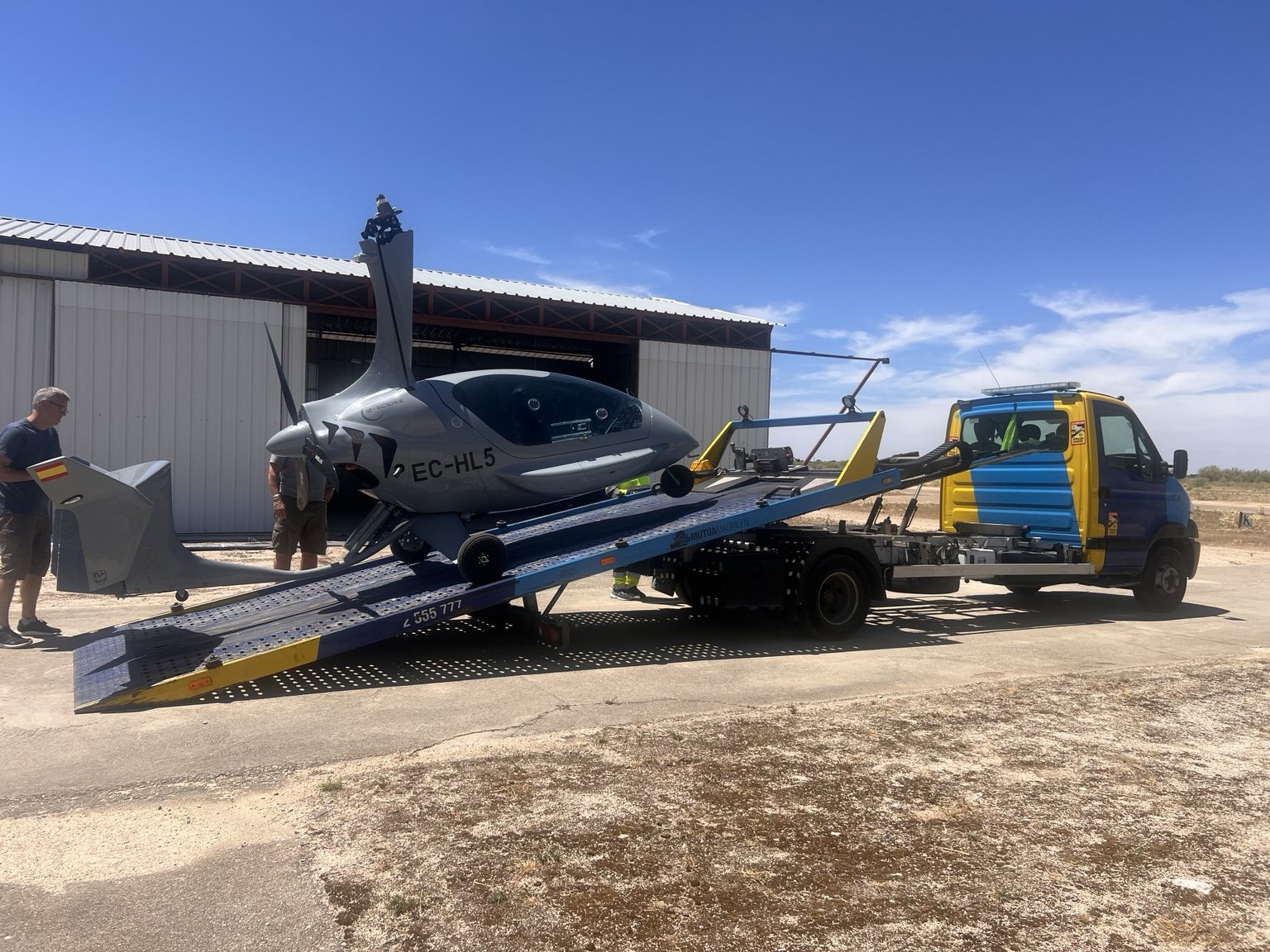 Helicóptero en plataforma